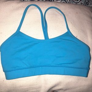 Aqua blue lululemon sports bra